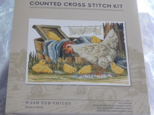 Fiona Jude Country Thread Cross Stitch Kit - Wash Tub Chicks